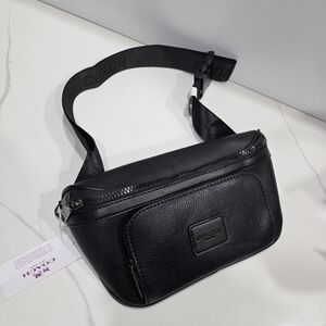 Coach Black Leather Waist Bag